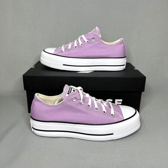 New Womens Converse Chuck Taylor All Star Lift Platform Multi Sz Purple Amethyst - Picture 9 of 16